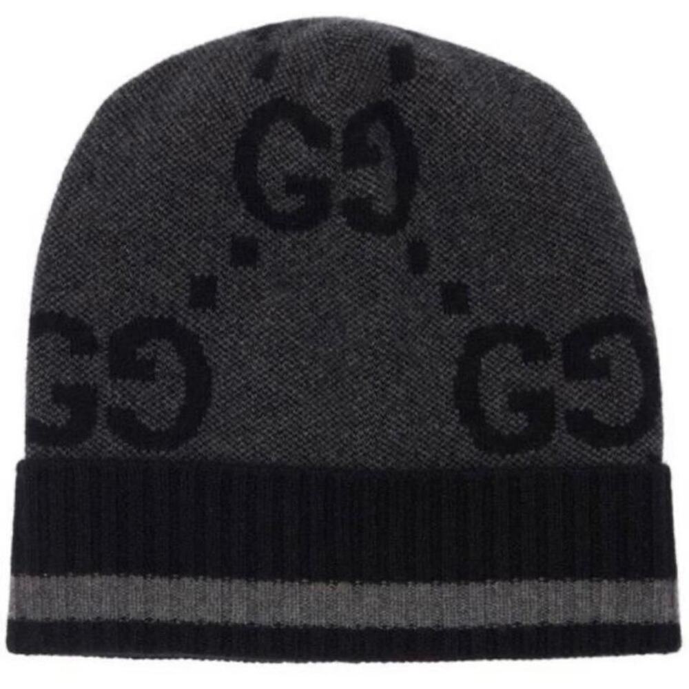 GUCCI GG logo beanie hat
